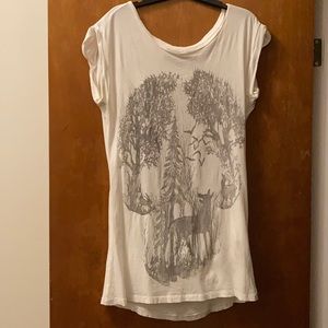 Allsaints printed t-shirt/dress